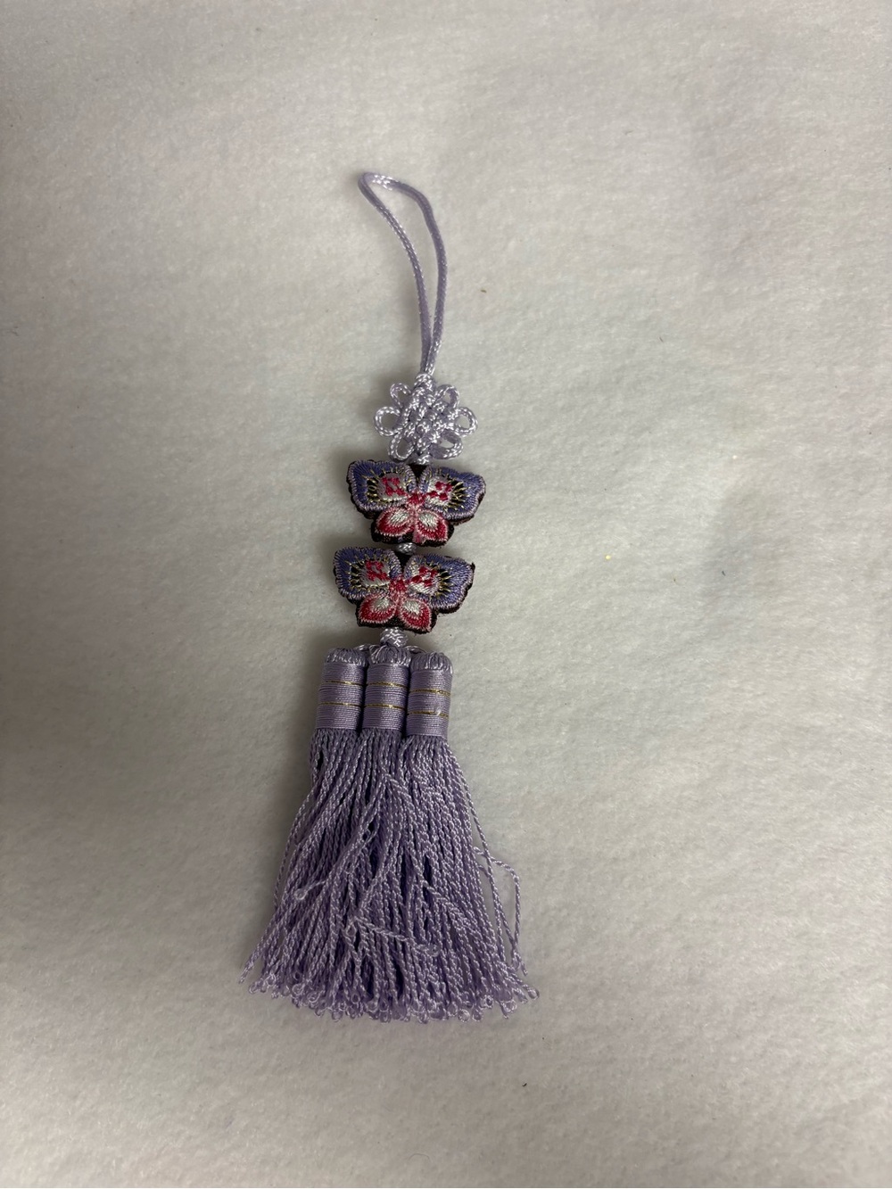 NEW Purple Butterfly Korean Norigae Knot Tassel